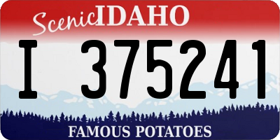 ID license plate I375241