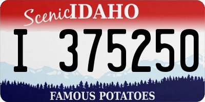 ID license plate I375250
