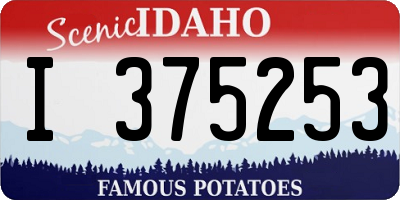 ID license plate I375253