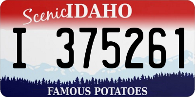 ID license plate I375261