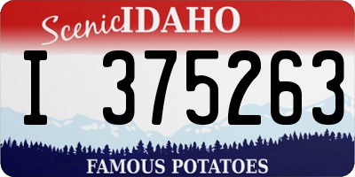 ID license plate I375263