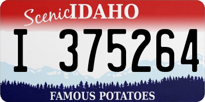 ID license plate I375264