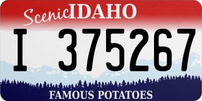 ID license plate I375267