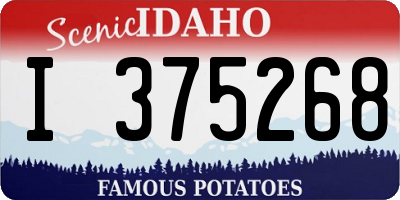 ID license plate I375268