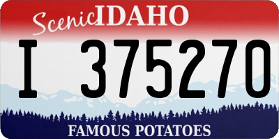 ID license plate I375270