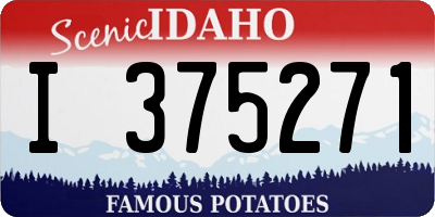 ID license plate I375271
