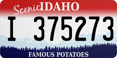 ID license plate I375273