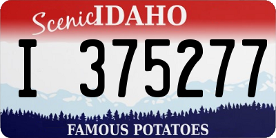 ID license plate I375277