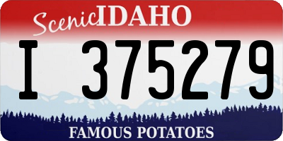 ID license plate I375279