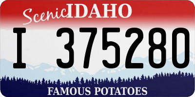ID license plate I375280