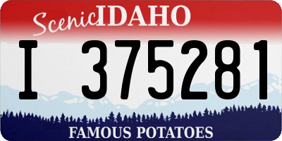 ID license plate I375281