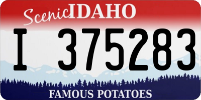ID license plate I375283