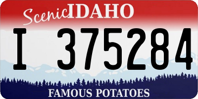 ID license plate I375284