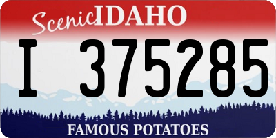 ID license plate I375285