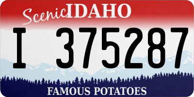 ID license plate I375287
