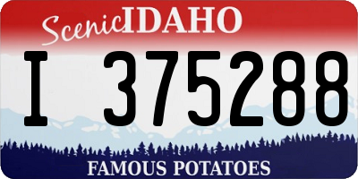 ID license plate I375288
