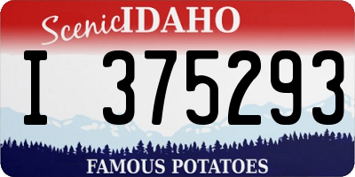 ID license plate I375293