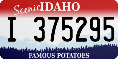 ID license plate I375295