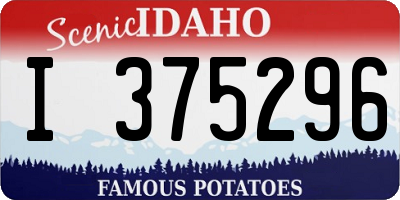 ID license plate I375296
