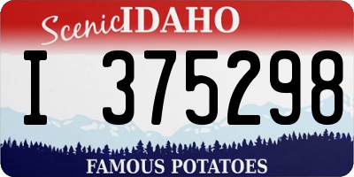 ID license plate I375298