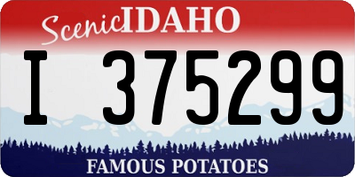 ID license plate I375299