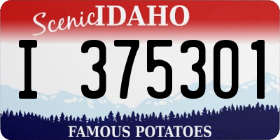 ID license plate I375301