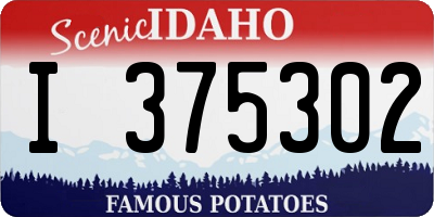 ID license plate I375302