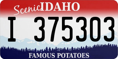 ID license plate I375303
