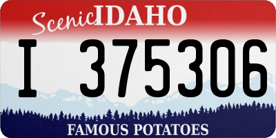 ID license plate I375306