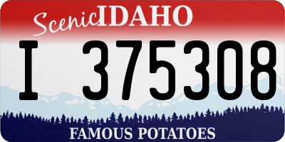 ID license plate I375308