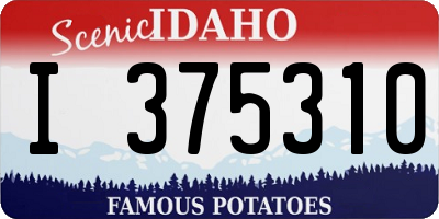 ID license plate I375310