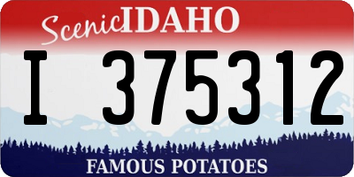 ID license plate I375312