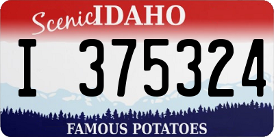 ID license plate I375324