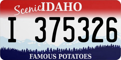 ID license plate I375326