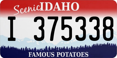 ID license plate I375338