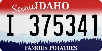 ID license plate I375341