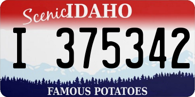 ID license plate I375342