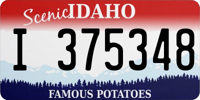 ID license plate I375348