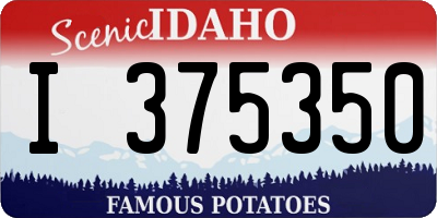 ID license plate I375350