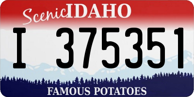 ID license plate I375351