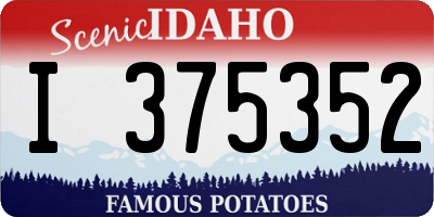 ID license plate I375352