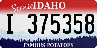 ID license plate I375358
