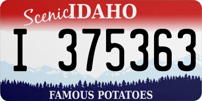 ID license plate I375363