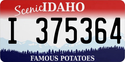 ID license plate I375364