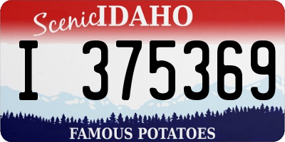 ID license plate I375369