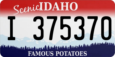 ID license plate I375370