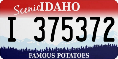 ID license plate I375372