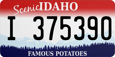 ID license plate I375390