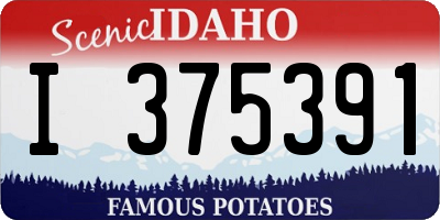ID license plate I375391