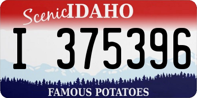 ID license plate I375396